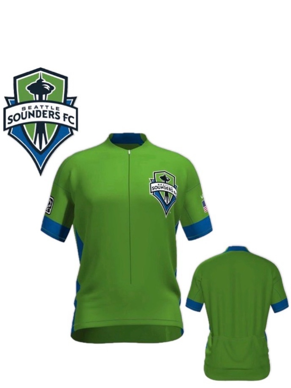 NWT [Vomax] Seattle Sounders MLS Secondary Jersey Short Sleeved Top Men’s 4XL